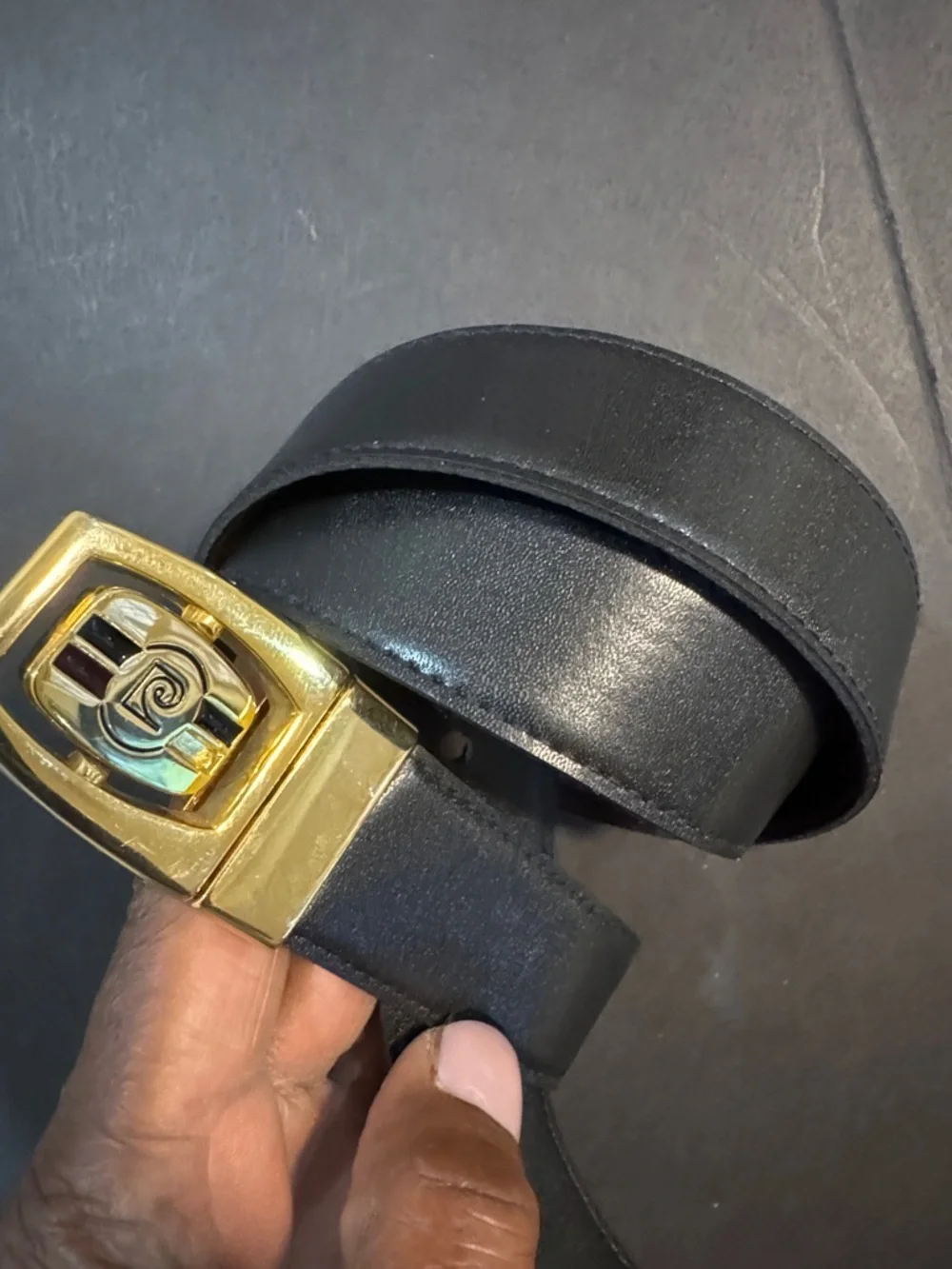 Vintage Pierre Cardin Reversible Belt Reversible Buckle